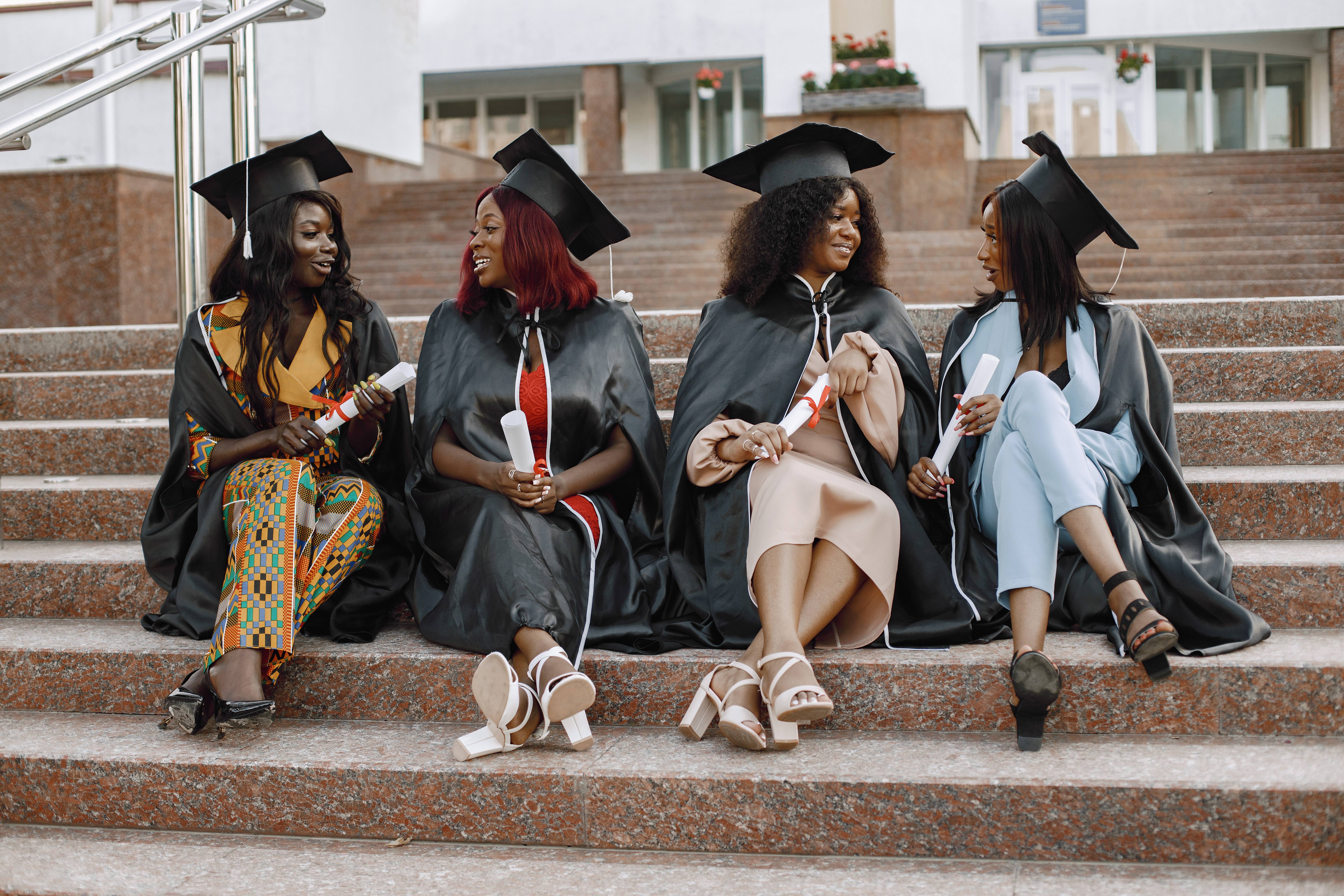 Students achieving academic success